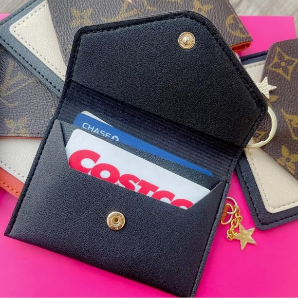 Up cycled Two Tones Credit Card  Holder - Picture 2 of 2